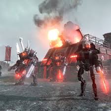 Ejército de Automatons: robots y tanques cibernéticos avanzando en Helldivers 2